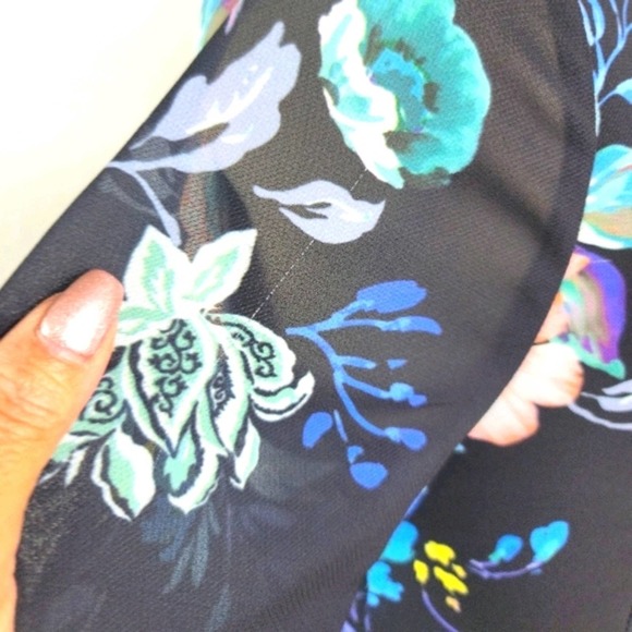 COOPER ST GINGER FLORAL ASYMMETRICAL FAUX WRAPPED DRESS SZ 4 - Picture 9 of 12